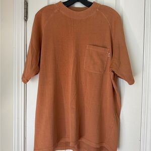 Men's Casual Brown Short Sleeve Tee